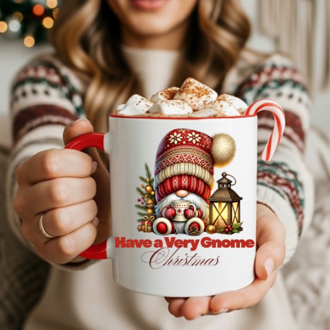 Baby's First Gnome Christmas Mug Tasse (Enjoy this Christmas Gnome Mug. )