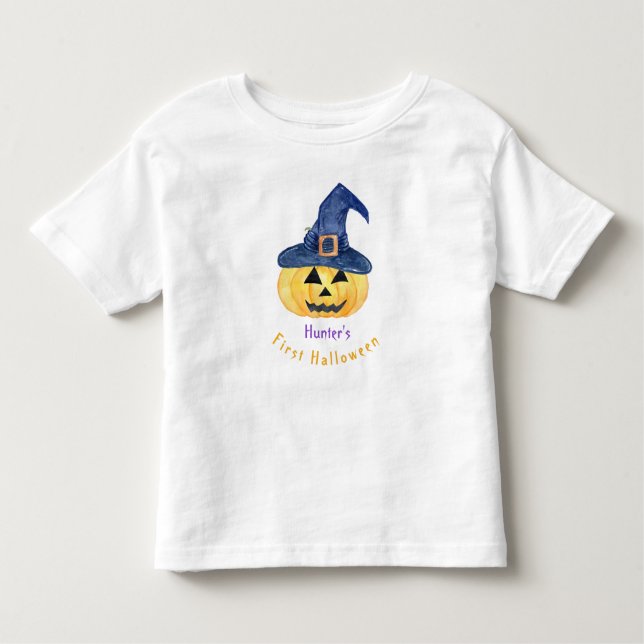 Baby's First Halloween Jack O'Lantern Kleinkind T-shirt (Vorderseite)