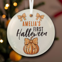 Baby's First Halloween Pumpkin Bow