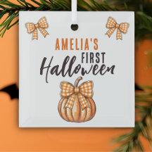 Baby's First Halloween Pumpkin Bow
