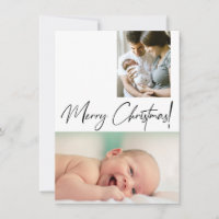 Baby's First Merry Christmas Custom Foto Birth