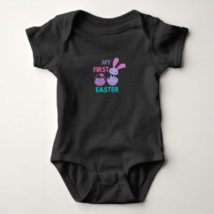 Babys First Oaster Funny Rabbit Baby T - Shirt