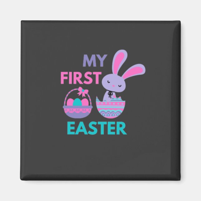 Babys First Oaster Funny Rabbit Magnet (Vorne)