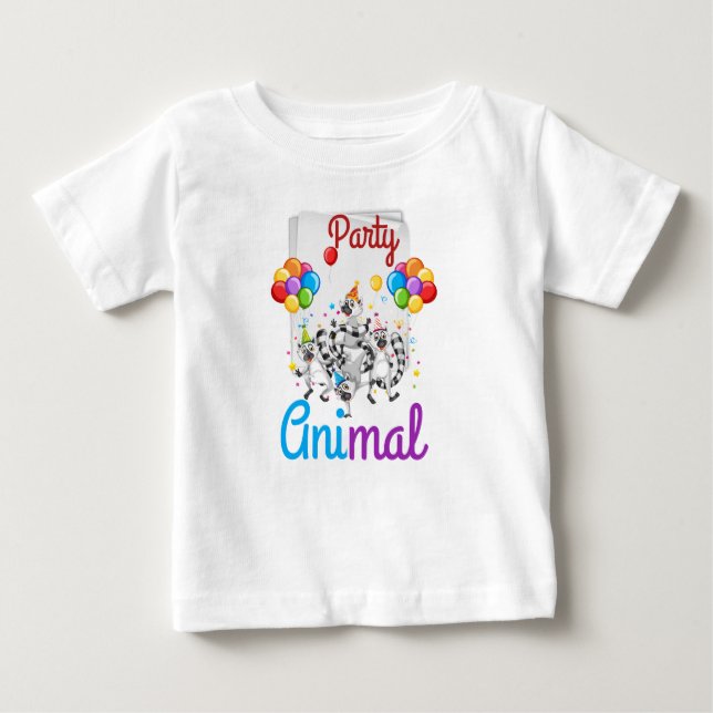 Baby's First Party Animal T-Shirt (Vorderseite)