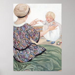 Baby's First Step von Anne Anderson Poster