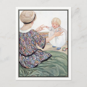 Baby's First Step von Anne Anderson Postkarte
