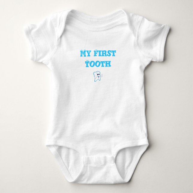 Baby's First Tooth Baby Strampler (Vorderseite)