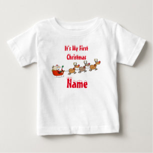 Baby's First Xmas Keepake Geschenk Name Tee hinzuf