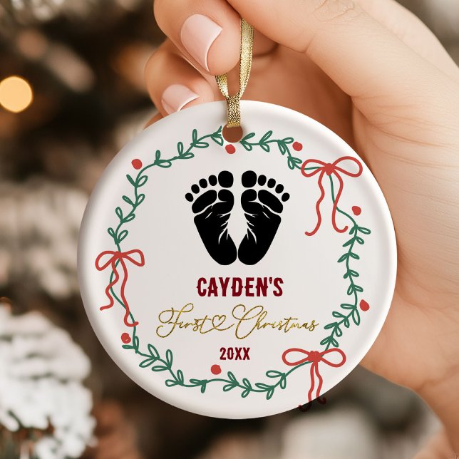 Baby's Footprint First Christmas Ornament (Von Creator hochgeladen)