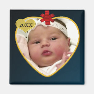 Baby's Foto Keepake Weihnachten Magnet
