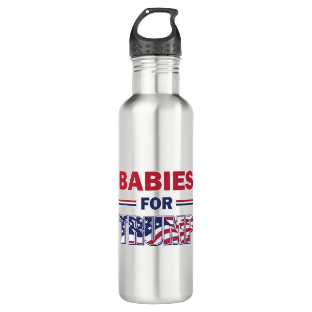 Babys für Trump Edelstahlflasche (Vorderseite)