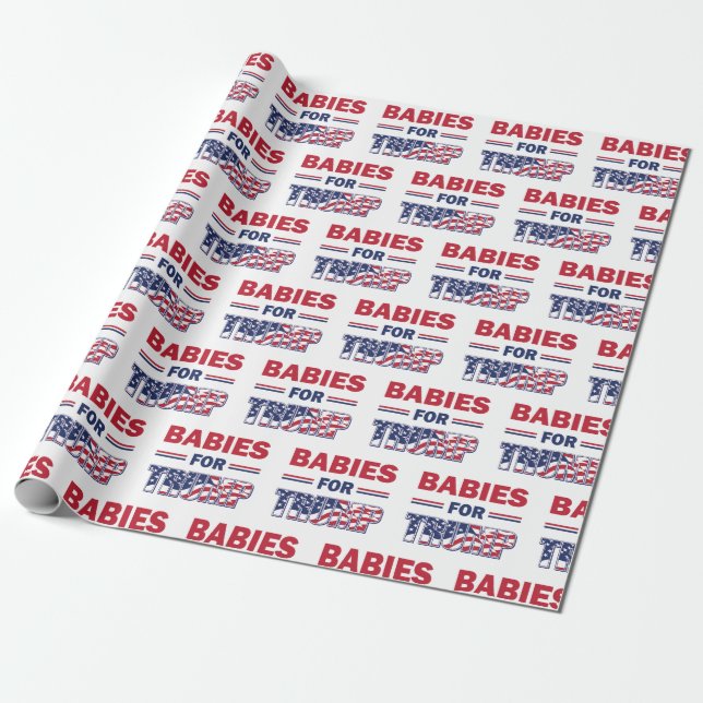Babys für Trump - Trump 2020 Geschenkpapier (Ungerollt)