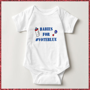 Babys für VOTE BLUE One-Stück Baby Bodysuit Baby Strampler