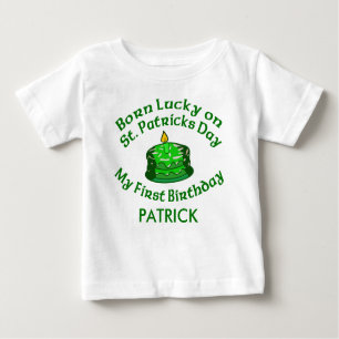 Babys geboren an Tag St. Patricks kundengerecht Baby T-shirt
