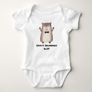 Baby's Groundhog Bliss Erdhog Cartoon Baby Strampler