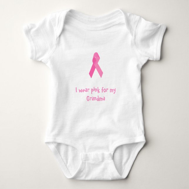 Babys I tragen Rosa für mein Großmutter-Shirt Baby Strampler (Vorderseite)