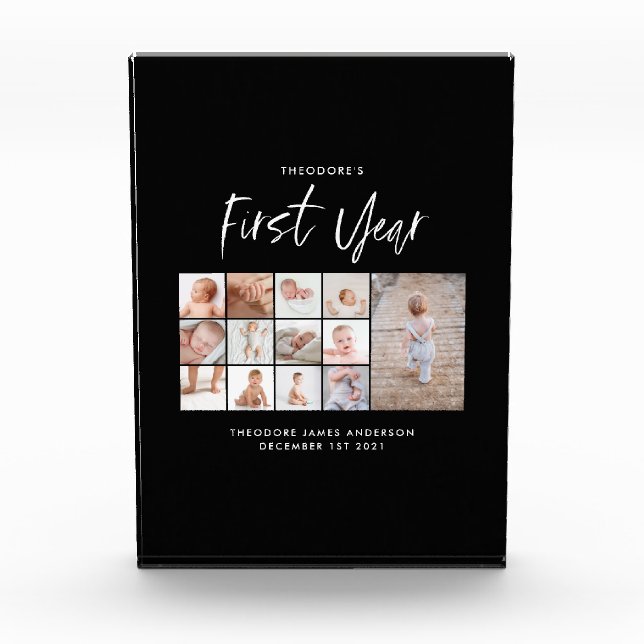 Babys im ersten Jahr Foto Collage Skript  (Vorderseite)