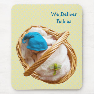 Babys im Lehm: Hebamme, Doktoren: Liefern Sie Baby Mousepad