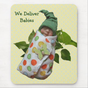 Babys im Lehm: Hebamme, Doktoren: Liefern Sie Baby Mousepad