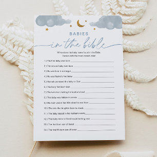 Babys in der Bibel Twinkle Star Baby Shower Game Einladung