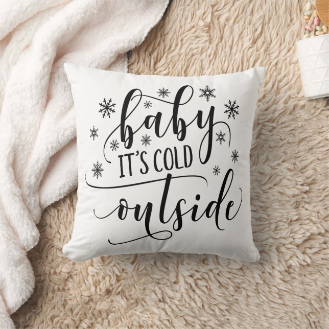 Baby's kalt Outdoor Geschenk für ihr Throw Kissen (Decke)