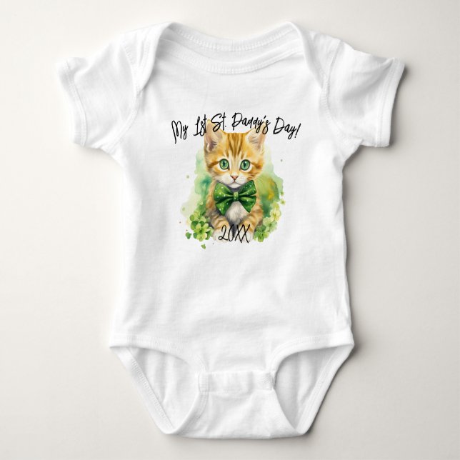 Baby's My 1st St. Paddy's Day Säugling Bodysuit Baby Strampler (Vorderseite)