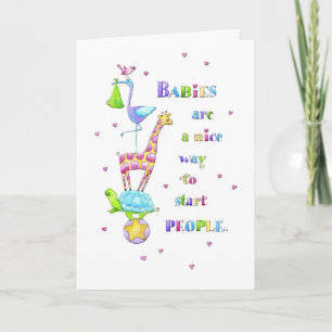 Babys, nette Leute Karte