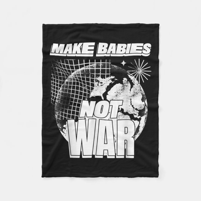 Babys nicht zum Krieg machen (Liebe Humanity State Fleecedecke (Vorderseite)