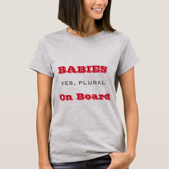 Babys Plural an Bord T - Shirt (Vorderseite)