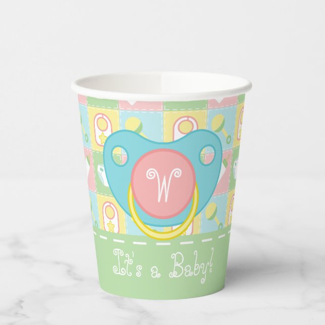 Baby's Quilt Paper Cup Pappbecher (Links)