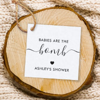 Babys sind das Bomb Gift Tag, Kraft Baby Shower