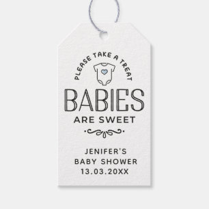 Babys sind ein süßer Baby-Duschjunge Geschenkanhänger