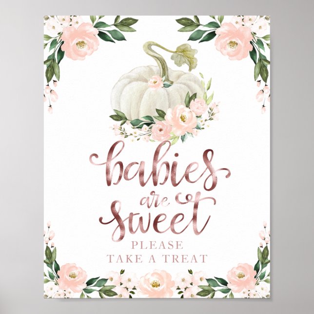 Babys sind süß Bitte nehmen Sie eine Leckerei Unte Poster (Vorne)