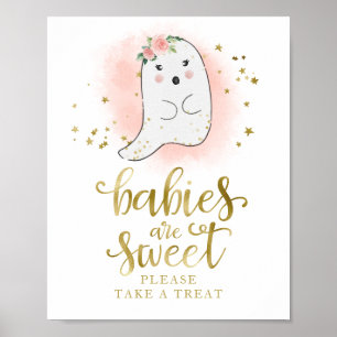 Babys sind süß Bitte nehmen Sie eine Leckerei Unte Poster