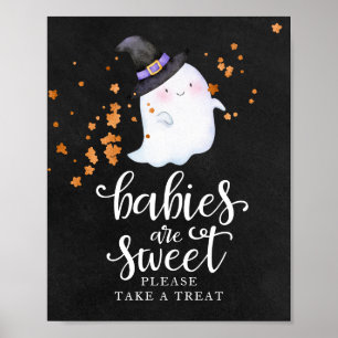 Babys sind süß Halloween Baby Shower Schild