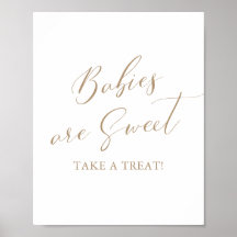 Babys sind süß Nehmen Sie eine Leckerei Baby Dusch