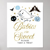 Babys sind süßes Halloween-Baby-Duschzeichen