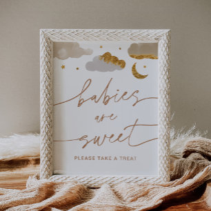 Babys sind süßes Zeichen - Twinkle Little Star Poster