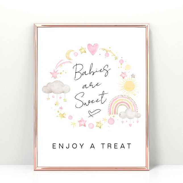 Babys sind Sweet Boho Baby Girl Dusche Leckerei Poster (Von Creator hochgeladen)