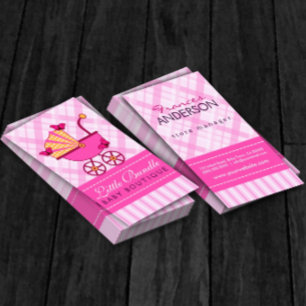 Babys Store Baby Shop Boutique Rosa Roller Visitenkarte