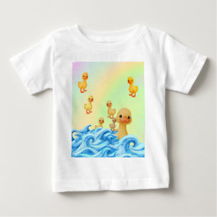 Babys T - Shirt mit Mutter und Ente