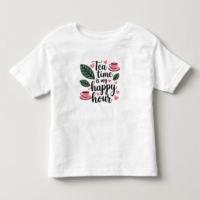 Baby's Tea Party Kleinkind T-shirt (Vorderseite)