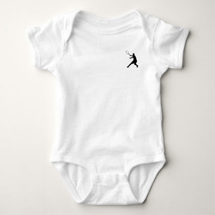 Babys Tenniskleidung mit kleinem Logo eines Spiele Baby Strampler