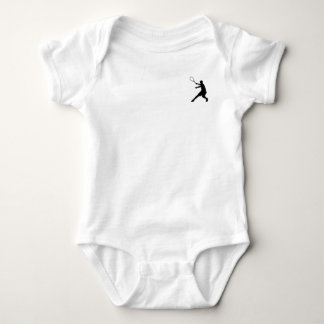 Babys Tenniskleidung mit kleinem Logo eines Spiele Baby Strampler