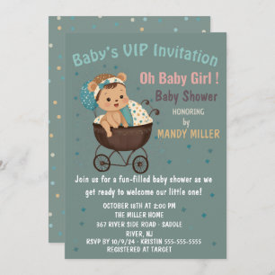 Baby's VIP Einladung Oh Baby Girl !
