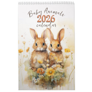 Babysäugetiere 2026 - Kalender