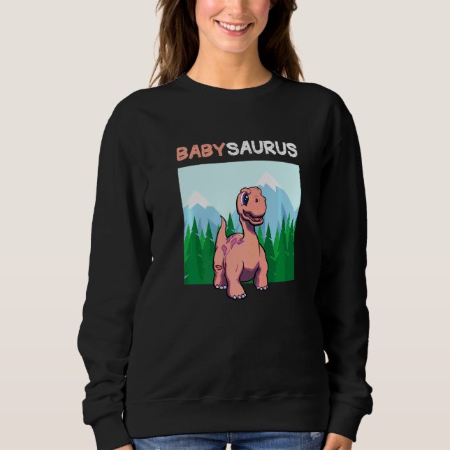 Babysaurus Dinosaurier Niedlich Kiddo Apatosaurus  Sweatshirt (Vorderseite)