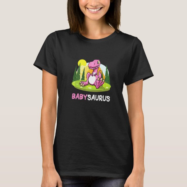 Babysaurus Dinosaurier Niedlich Kiddo Rex 5 T-Shirt (Vorderseite)