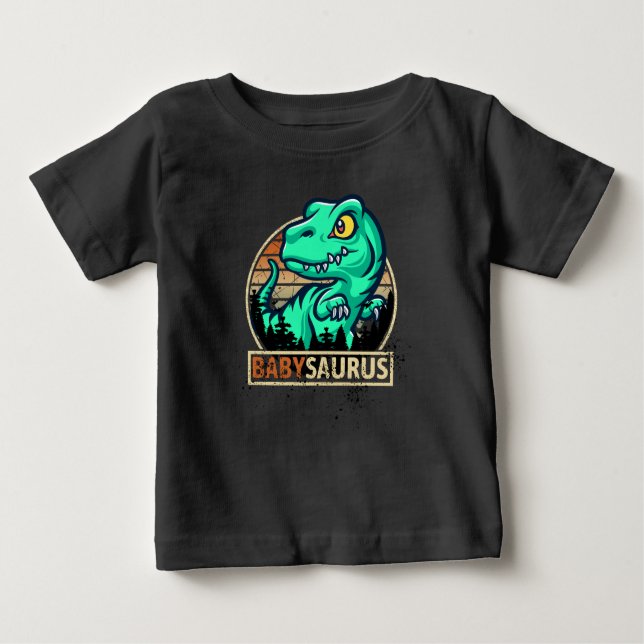 Babysaurus lustiger T-Rex Baby T-shirt (Vorderseite)