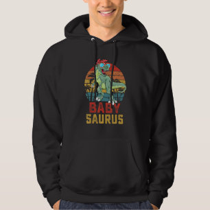 Babysaurus T Rex Dinosaur Baby Saurus Familienmatt Hoodie